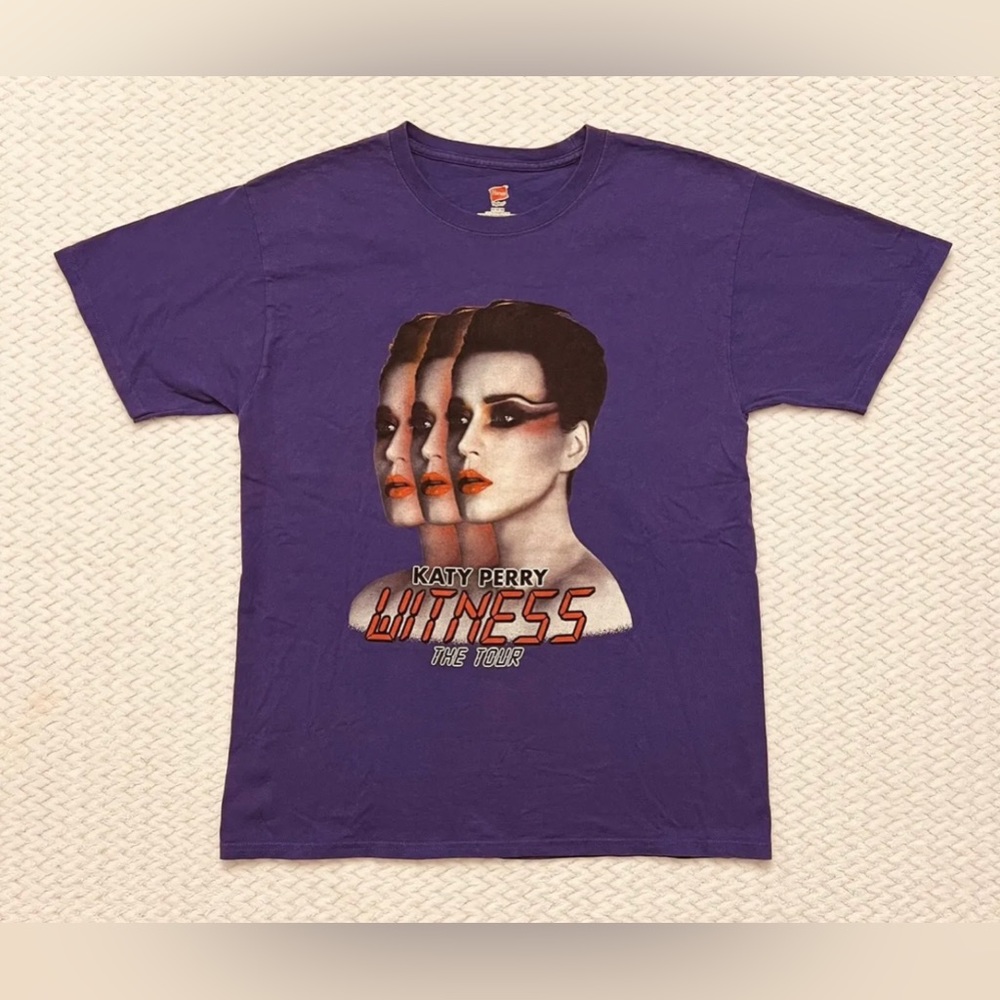Katy Perry Shirt Men’s Size Medium 2017-18 Witness The Tour Concert Purple Music
